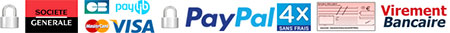 Modes de paiements de la boutique en ligne de Jean Pélissier.